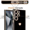 Cover in Silicone - BOOLING - per Samsung Galaxy S25 Ultra - Protezione Morbida - Motivo Cuore - 2 Vetri Temperati