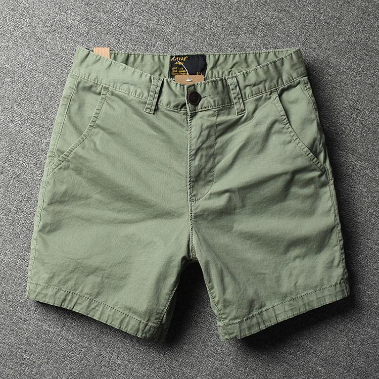 

Men s Trendy Pure Cotton Elastic Three-Quarter Summer Shorts - Fashionable, Versatile, and Casual. 28 армия зеленый