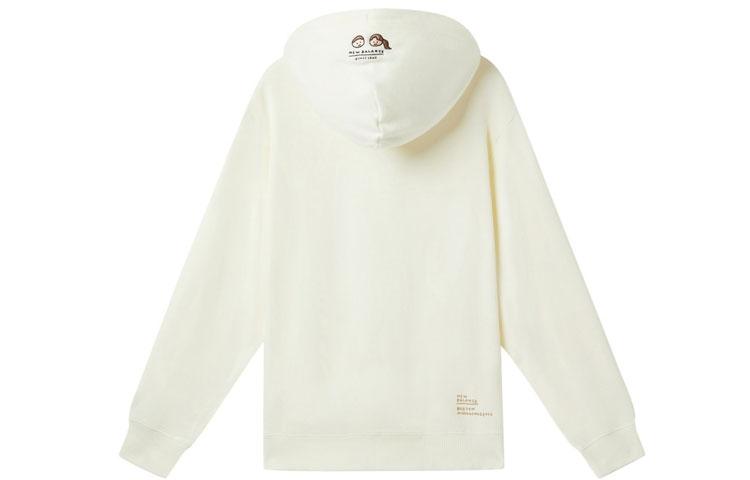 New Balance Sweatshirts Unisex White Hooded Moderate Regular NCA47013-IV
