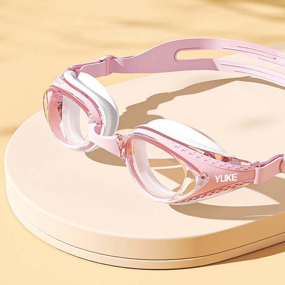 TPU Big Frame Swimming Goggles Waterproof Anti-fog Swim Eyewear Contrast Color Swim Glasses  Pool