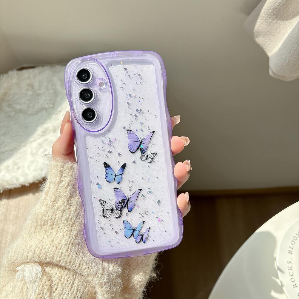 

Чохол Butterfly Star Glitter для Samsung A56 A36 A26 A16 A06 Galaxy A55 A35 A25 A15 A05S A54 A34 A24 A14 A53 A13 A33 A52 Cover Galaxy A05s фіолетовий