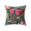 Merry Christmas Santa Print Pattern Cushion Cover Home Living Room Sofa Decorative Square Pillow Cover