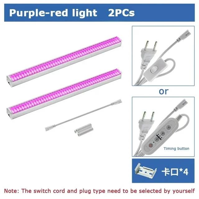Newest 1/2/4/6PCS Full Spectrum LED Growing Lights for Greenhouse Plants Veg Flowers Fill Light Soilless Cultivation Lamps Hot