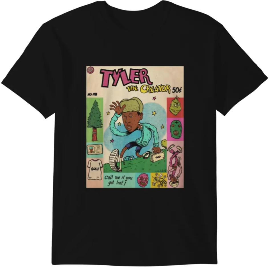 Tyler The Creator Hip Hop Graphic Comic Rap T-shirt, Size S-4XL