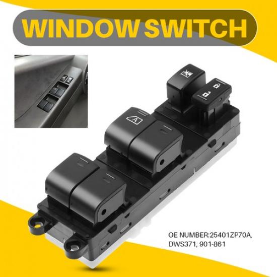 

For 07-10 Frontier Nissan Power Window Master Control Switch Driver Side DWS371