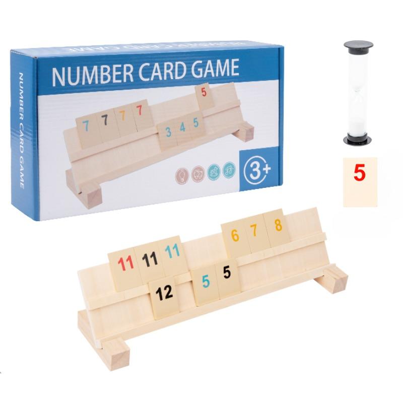 

Деревянная быстродвижущаяся плитка, классическая доска для 2–4 человек, маджонг, цифровой домашний семейный вечер, игра, дорожная версия 2Pcs wild card