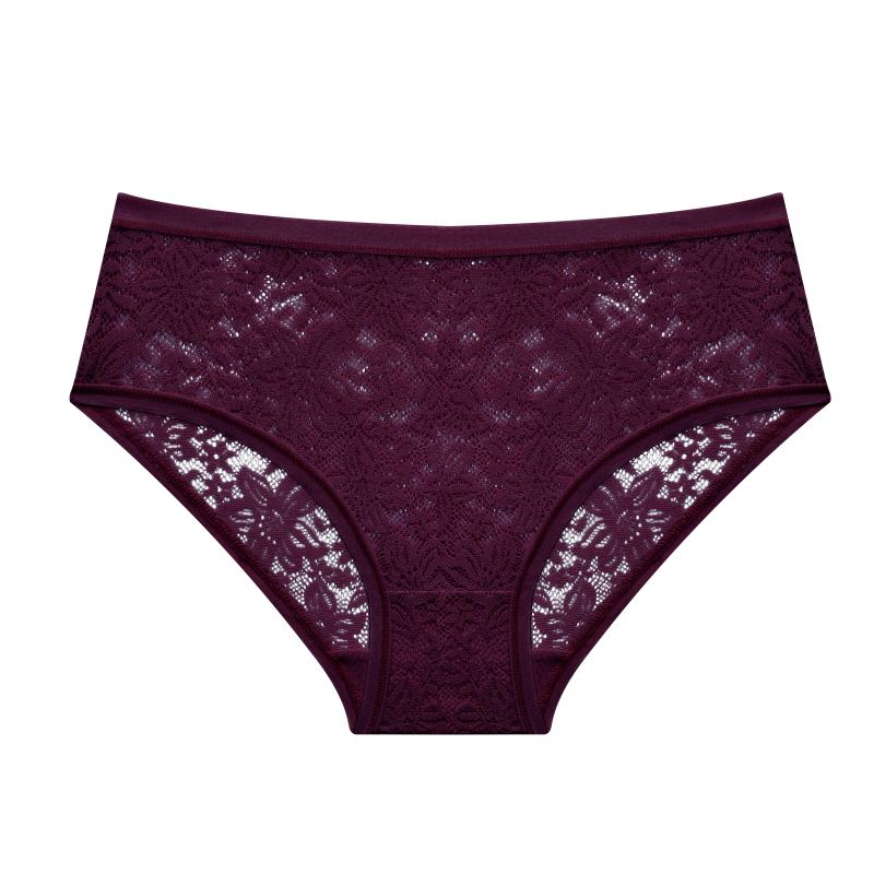 1 ks Sexy Květinová Krajka Kostice Podprsenky Kalhotky Sety Vystřihávané Průsvitné Romantické Spodní prádlo Spodní prádlo Sexy Dámské Kalhotky S-XL