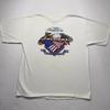 Vintage Proud To Be American Shirt Men's Size Large White Biker Club 1990