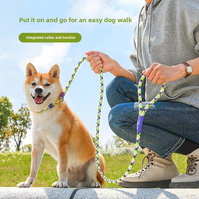 Il Guinzaglio per Cani è uno Strumento Integrato Regolabile Antiesplosione per Portare a Passeggio il Cane. È un guinzaglio a catena P per cani di taglia media e grande