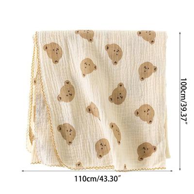 Couverture d'emmaillotage en mousseline de coton pour bébé - Douce, respirante, confortable - Couverture de réception pour bébé, nourrisson, garçons, filles
