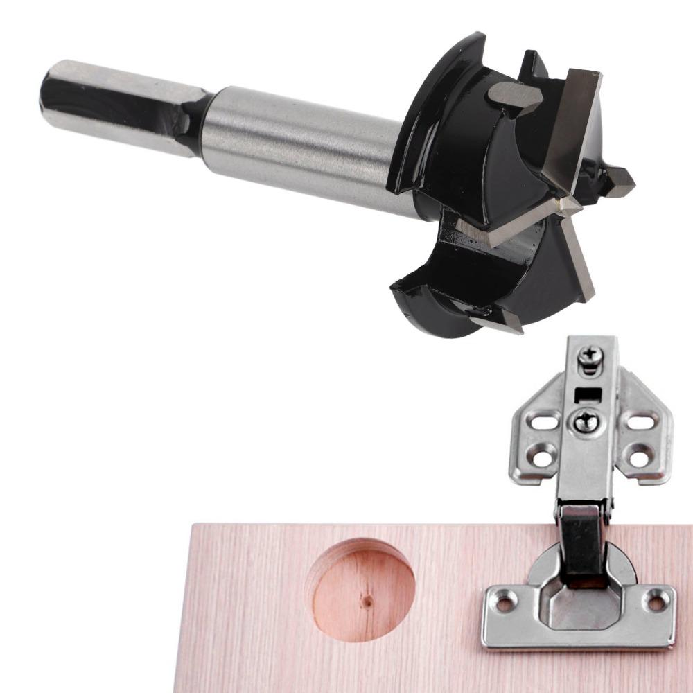 35mm Diameter Forstner Drill Bit 3 Blade Wood Cutter Tool Precision Wood Hole Saw For Woodworking