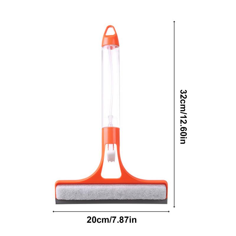 Squeegee Window Cleaner Tool Bathroom Window Scrubber With Water Spray Mirrors Wiper Effective All Purpose Glass Cleaner For