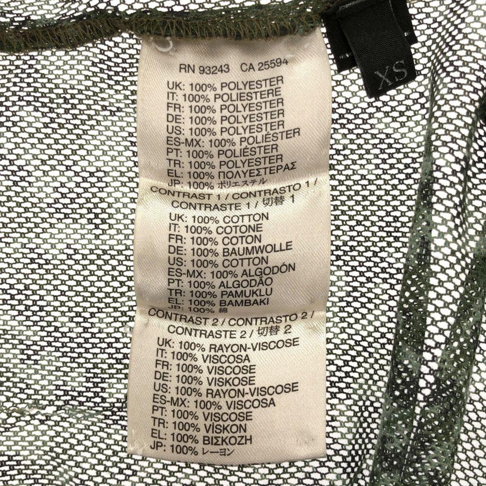 DIESEL camouflage Long sleeve asymmetry shirt XS Different material Women Used