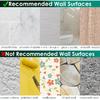 14 Pack Shower Caddy Adhesive Replacement, Strong Adhesive Shower Shelf and Hooks, No Drilling Adhesive for Shower Organizer, Soap Holder, Sponge