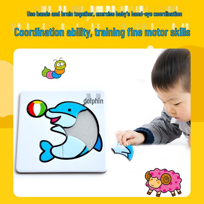 BANGSON Baby Jigsaw Puzzle with Base Plate