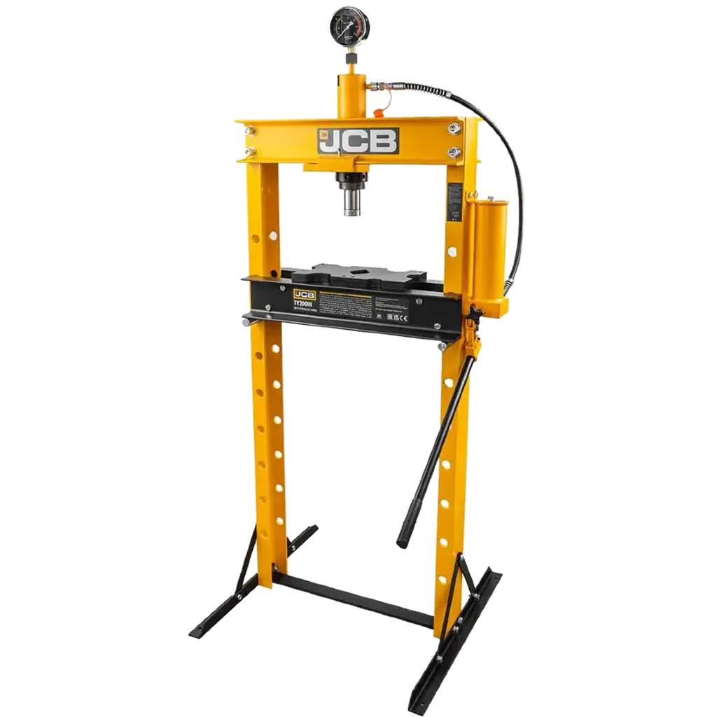 JCB Hydraulic Floor Workshop Press 20 Ton with Pressure Gauge