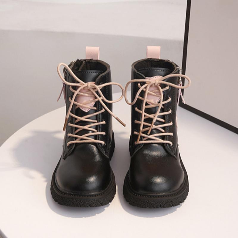 Girls' Martin boots winter Korean version British style children's short boots, big children's little girls' baby boots