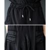 DIMANAF Summer Plus Size Women Casual Wide Leg Pants High Waist Basic Elastic Black Pants Stripe Loose Vintage Harem Pants