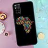 Map of Africa African Fabrics Case For Xiaomi Redmi Note 13 Pro 14 9 10 11 12 9S 10S 11S 12S Redmi 14C 10C 12C 13C Cover