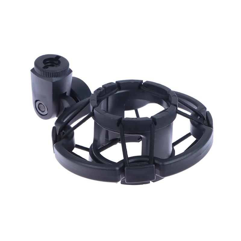 Shock Mount Holder Studio Recording Bracket For Large Mic Clip Black