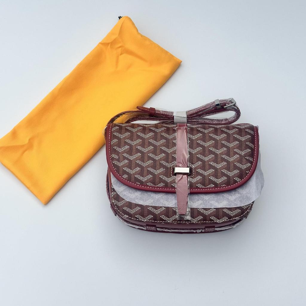 Stylish Unisex Dogtooth Saddle Bag - Versatile Crossbody Messenger