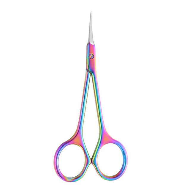 Forbici per cuticole in acciaio inossidabile Rimozione della pelle morta per unghie Tagliatori di arte Forbici per unghie russe Forbici per manicure con punta curva