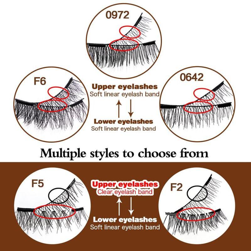 Lashie - Magnetic Multipack False Eyelashes with Tweezers