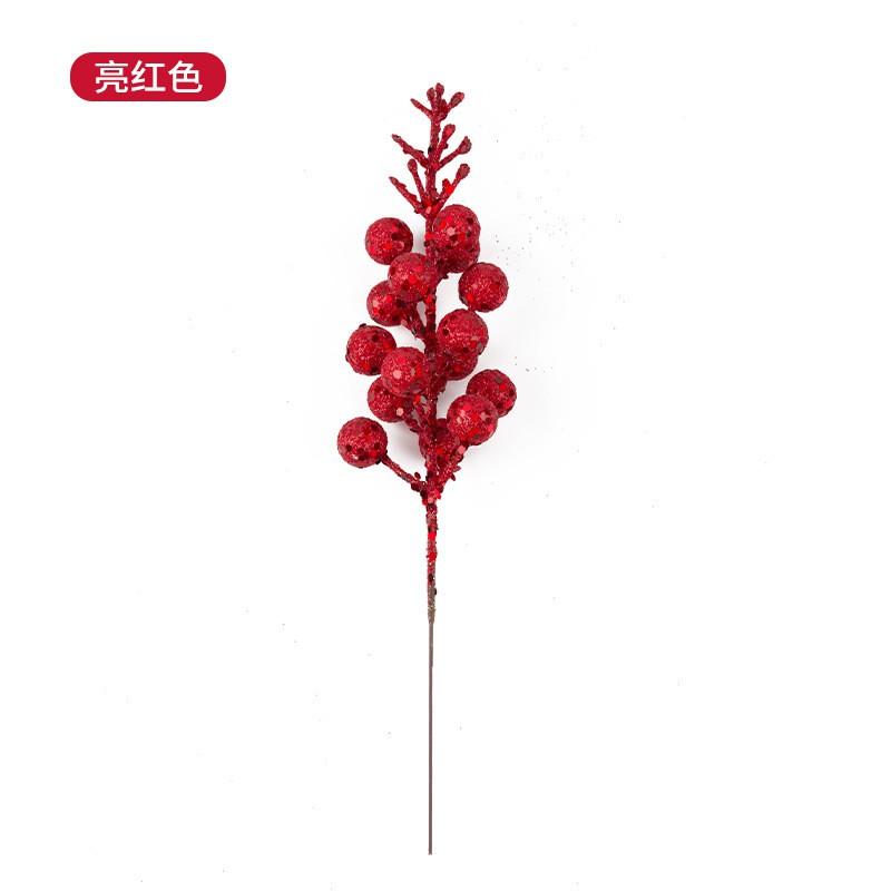 Plastic Christmas Flower Decorations Tree Ornamentation Festive Holiday Party Home Xmas Decoration Supplies