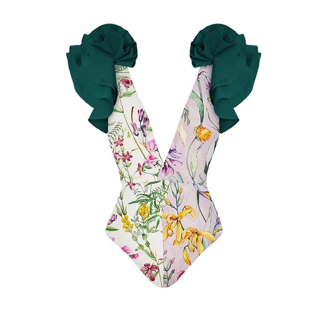 

Сексуальный цельный купальник женский консервативный прикрывающий живот купальник большого размера шифоновый пляжный купальник с юбкой для горячего источника XL