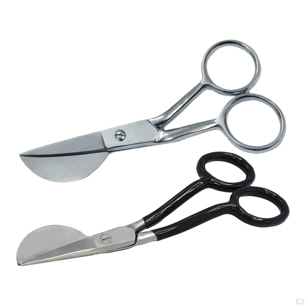 18cm Applique Duckbill Blade Scissors ,Offset Handle Embroidery Scissor Shears for Thread ,Tufted