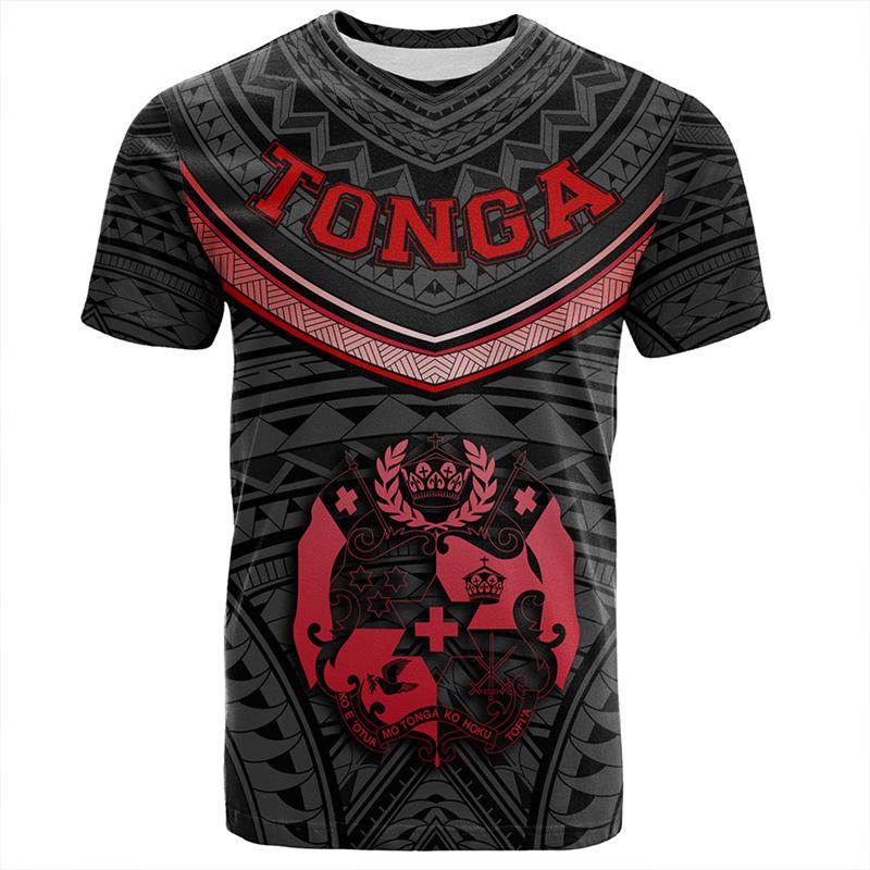 Harajuku Summer 3D Printing The Kingdom Of Tonga T Shirt Oceania Tonga National Day Graphic T-shirts Fashion Mens Clothing Tees