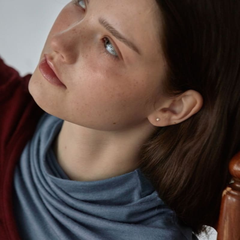 

MERCURY [silver 925] Tiny Silver Ball Earring single type