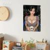 Retro Woman Metal Wall Art Vintage Iron Sign for Home Bar Cafe Decor Waterproof