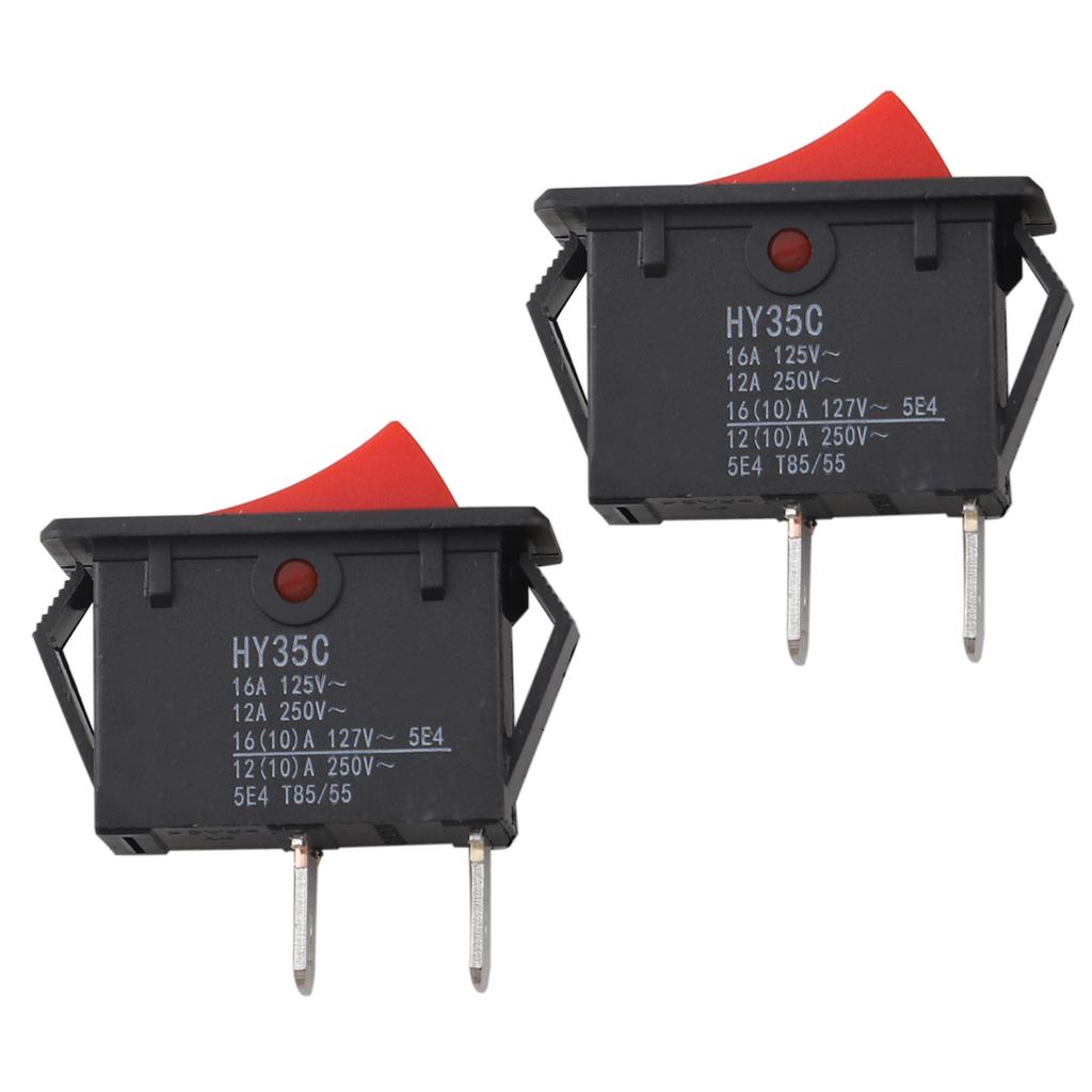 2-Pin Switch HY35C Pushbutton Switch Industrial Applications Industrial And Household Use Weather-Resistant For Air Compressor