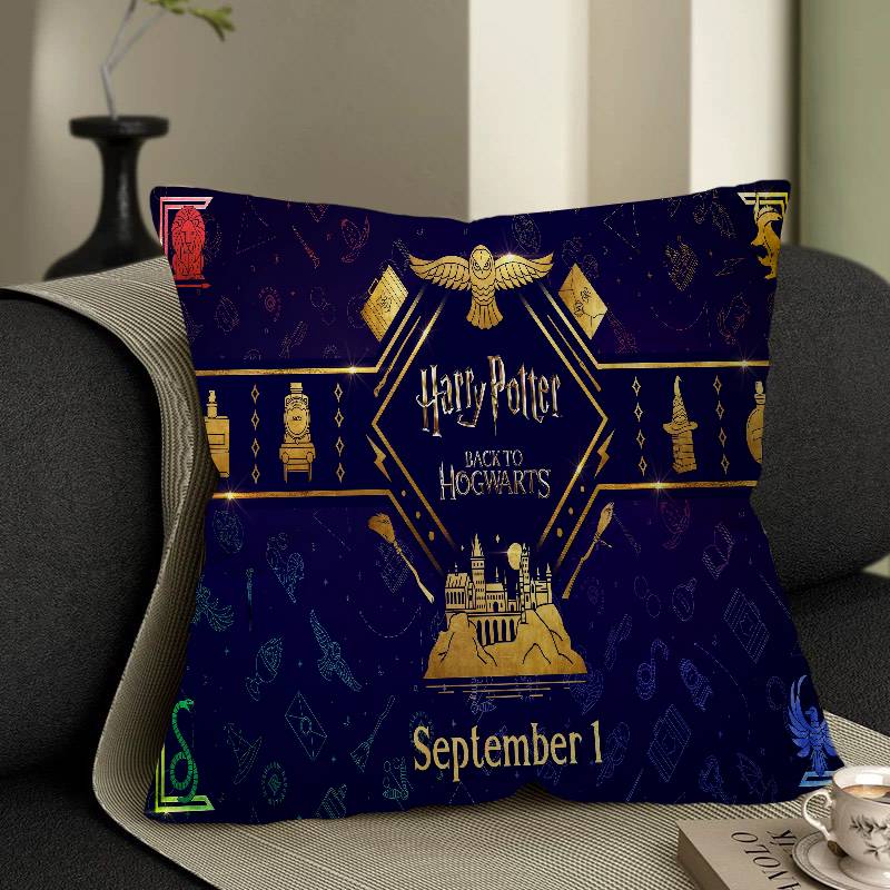 Movie Harrys P-Potter Personalized Pillow Dust Cover Bedroom Kids Party Decoration Pillowcase Birthday Children Gift