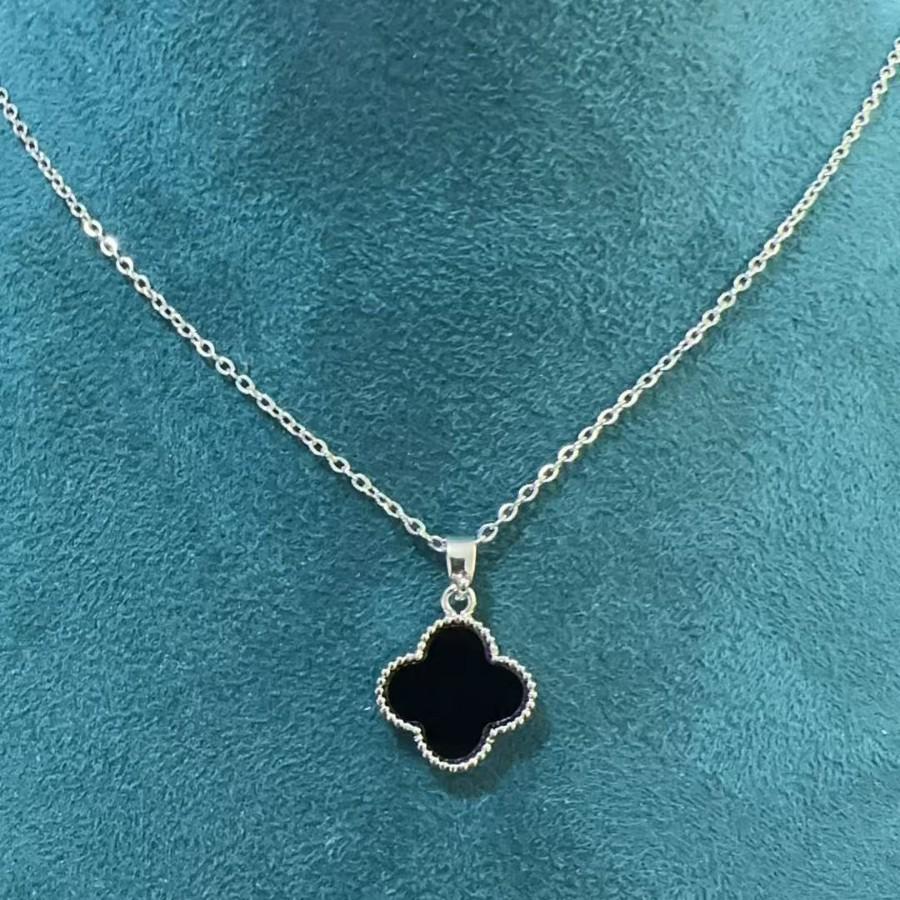Women's Silver Titanium Steel Necklace with Micro-Inlaid Zircon - Elegant, Durable Clavicle Chain Jewelry