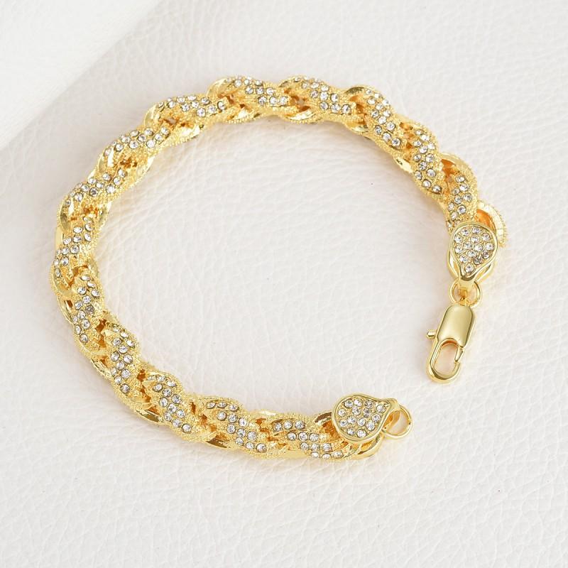 Hip Hop Mens Necklace 10mm Alloy CZ Thick Twisted Cuban Chain Fashion Statement Jewelry