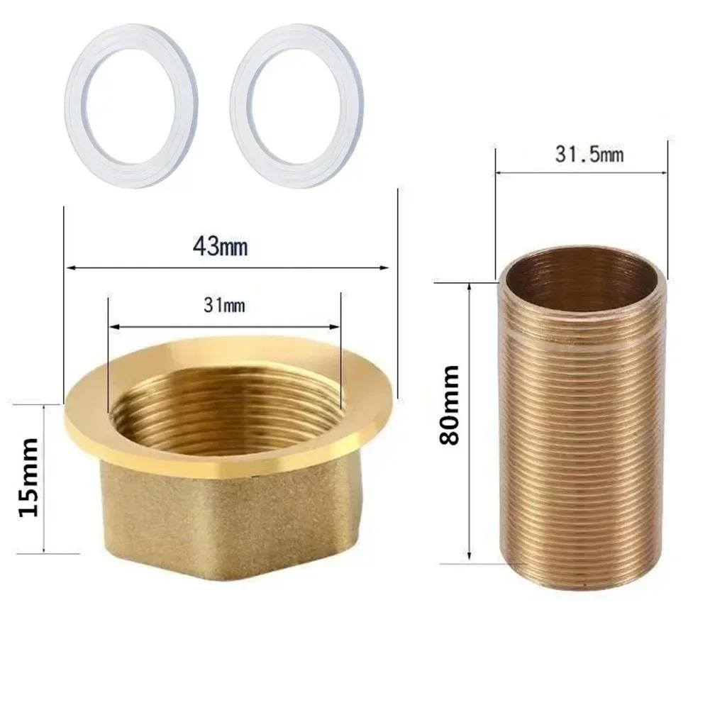 Faucet Fixed Foot Screw Cold Hot Water Brass Pipe Nuts Tap Repair Nut Extension Herramientas Taladros Ferramentas