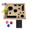 Katzen Nagelpflege Spielzeug Feilenbox Holz Anreicherung Box Puzzle Spielzeug Interaktiver Kratzbaum Mentale Stimulation Enthält Schleifpapier für die Pflege von Hauskatzen