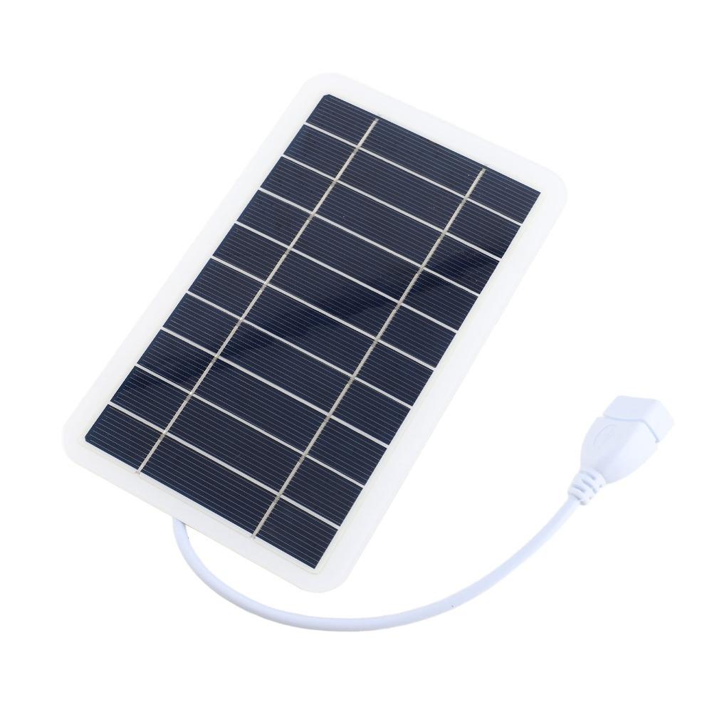 5V 2W Solar Panel High Efficiency Solar Cell Panel Durable USB Solar Charger Outdoor Use