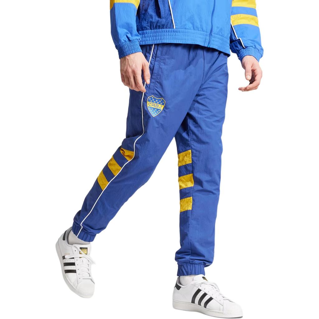 Adidas Originals Elastic Waist Loose Fit Cuffed Long Pants Men Bottoms Blue JI9492