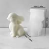 Couple Rabbit Shape Silicone Mold DIY Scented Candle Silicone Mould Soap Candle Making Supplies Gifts Easter Home Decoration