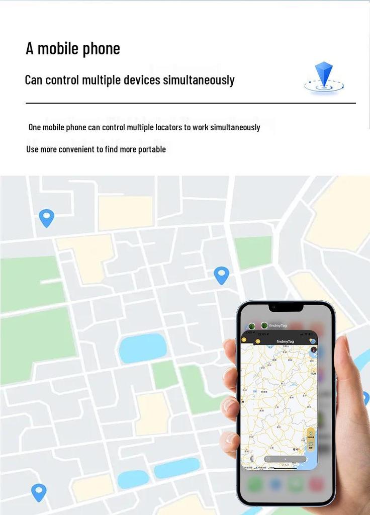 Smart GPS Anti-Lost Locator for Dogs and Cats: Compatible with Android and Apple Devices