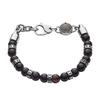 Браслет мужской Diesel Agate Beads, черный, цветной (Модель DX1163040)