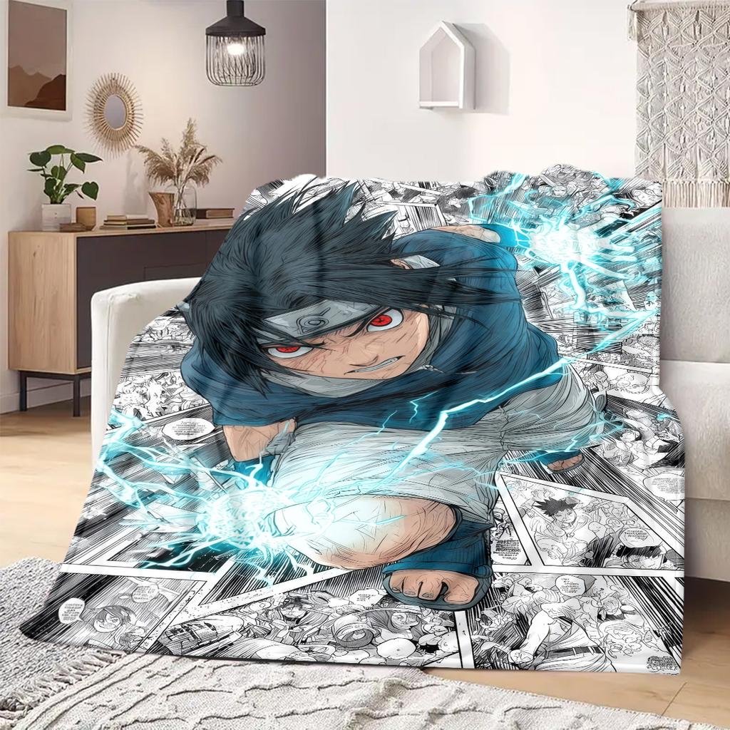 Naruto Anime Print Blanket Warm  Comfortable Flannel Blanket Suitable for Bedrooms, Sofas, Beds, Chairs, Picnics, Travel