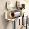 No Punching Hair Dryer Holder Wall Mounted Hairdryer Organizer Box New Wall Dryer Cradle  Bathroom