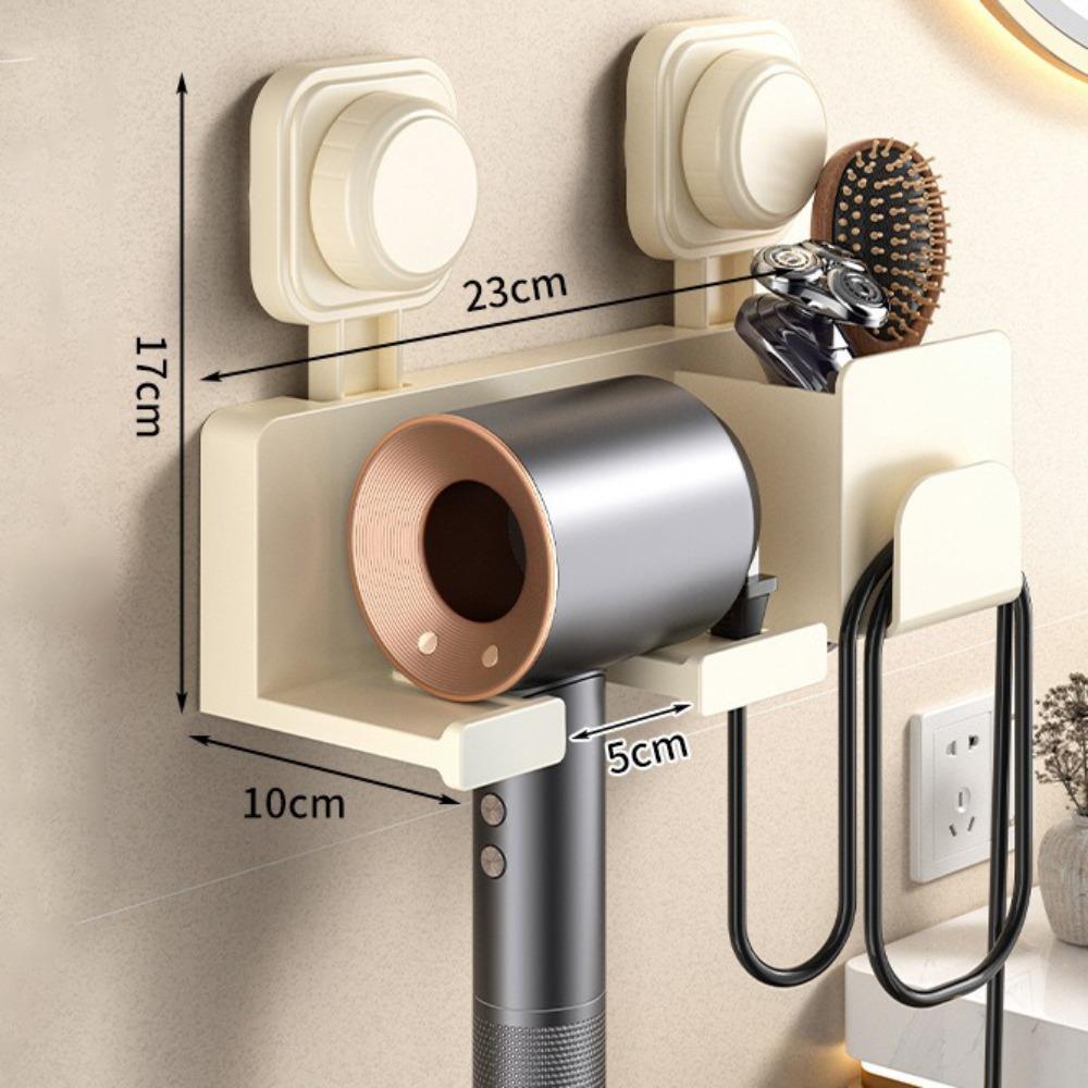 No Punching Hair Dryer Holder Wall Mounted Hairdryer Organizer Box New Wall Dryer Cradle  Bathroom