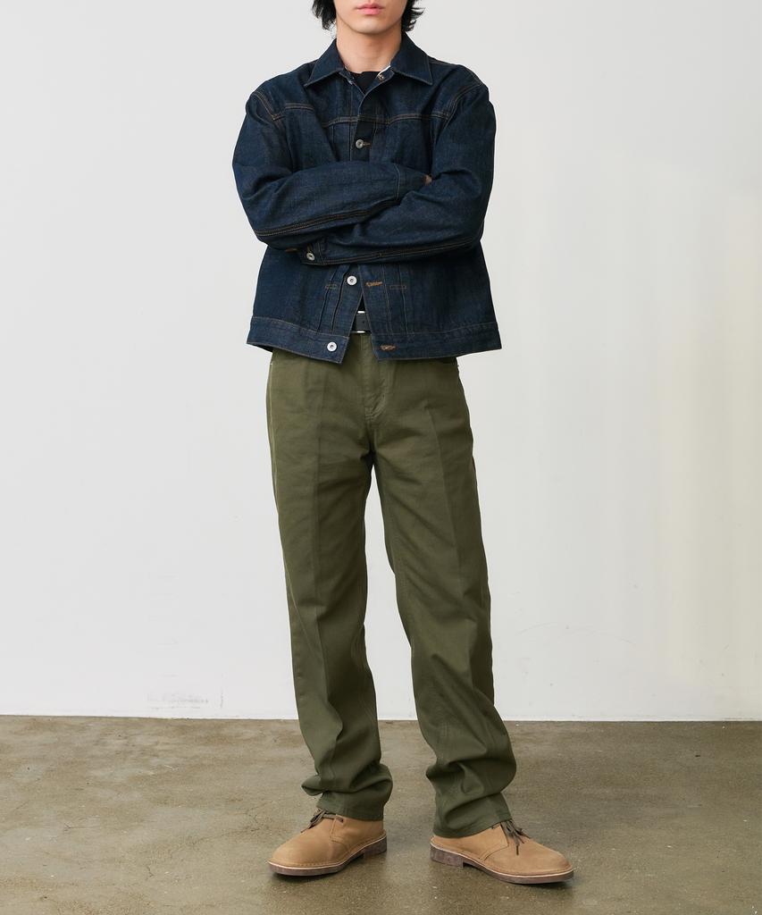 DENMADE Den0657 Crease Chino Pants(Olive)