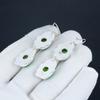 Grüner Türkis Edelstein Hängeohrringe 925 Sterlingsilber Ohrring, Handgefertigter Boho Silber Schmuck Hängeohrringe, Verlobungsgeschenk