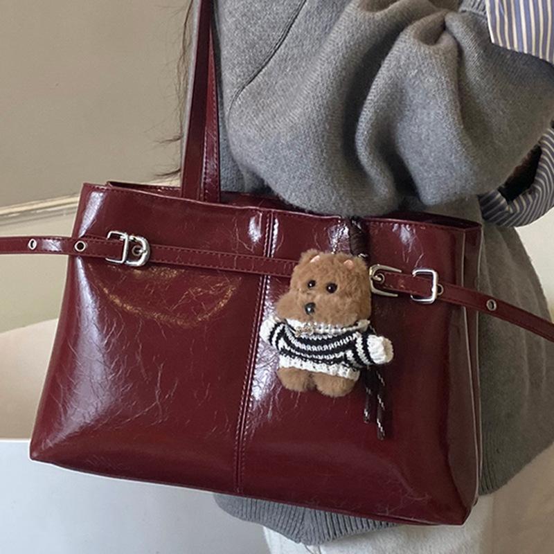 Suede Large Capacity Bag Women's Winter New Retro Fashion Armpit Bag Commuter Simple Tote Bag